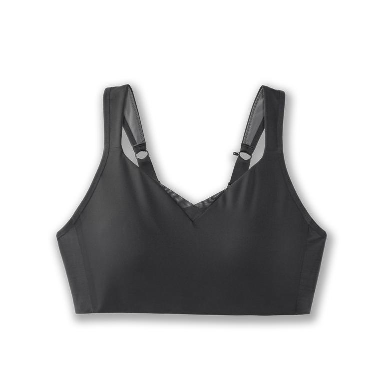 Brooks Women's DRIVE CONVERTIBLE Sports Bras - Asphalt/DarkGey - Canada (WAZQE-2017)